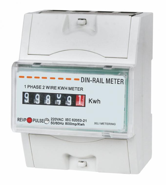 DIN Rail Power Meter 1 Phase Meter Electronic Meter Kilowatt-hour Meters 